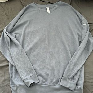 ALO YOGA long sleeve blue top